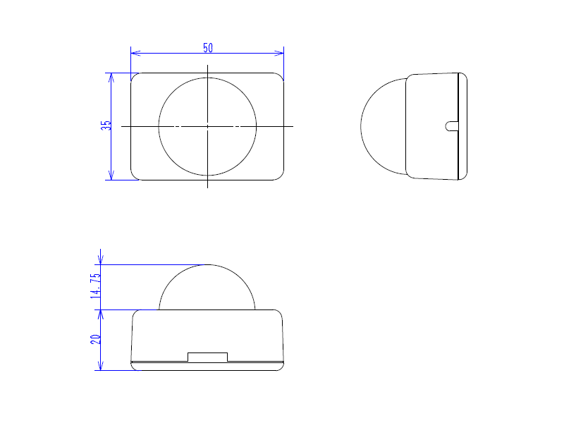 IR発光ユニット外形図