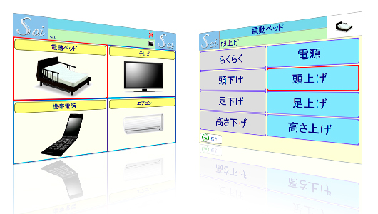 機能選択画面