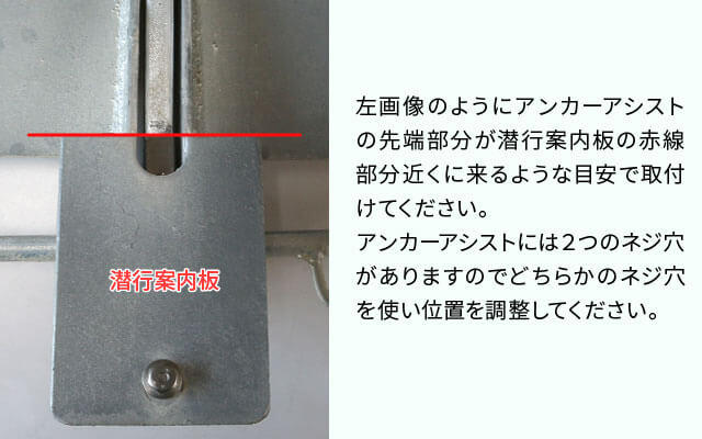 アンカーアシスト TYPE-Ⅰ・TYPE-Ⅱ・TYPE-Ⅲ・TYPE-Ⅳ