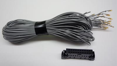 MIL規格バラ線圧着ソケットコネクタ付きバラ線3m（20本）セット